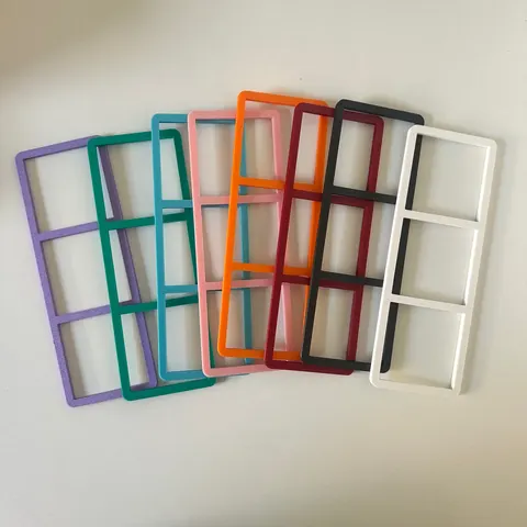 Snap fit frame - holds 3 photos